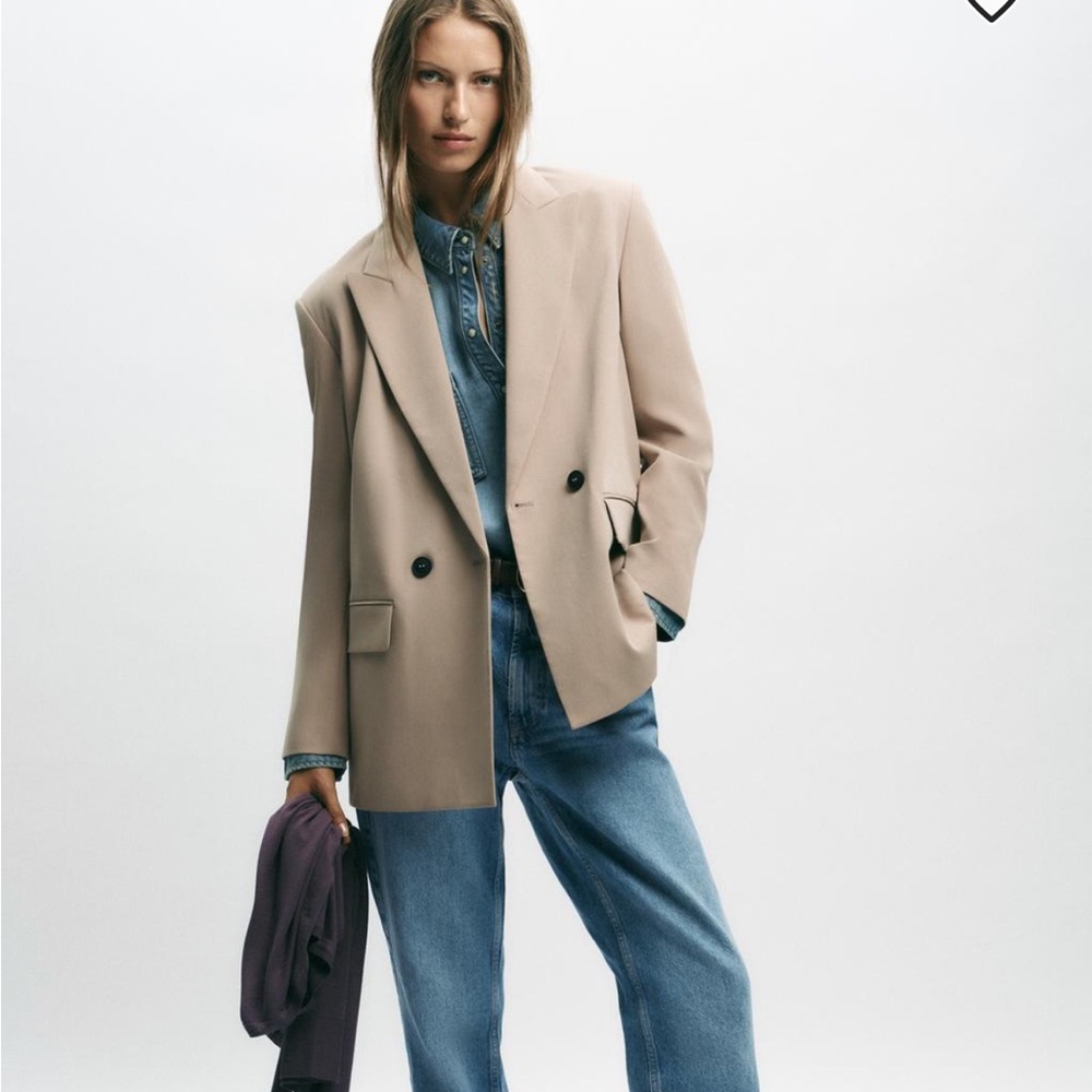 ZARA OVERSIZED DOUBLE BREASTED BLAZER